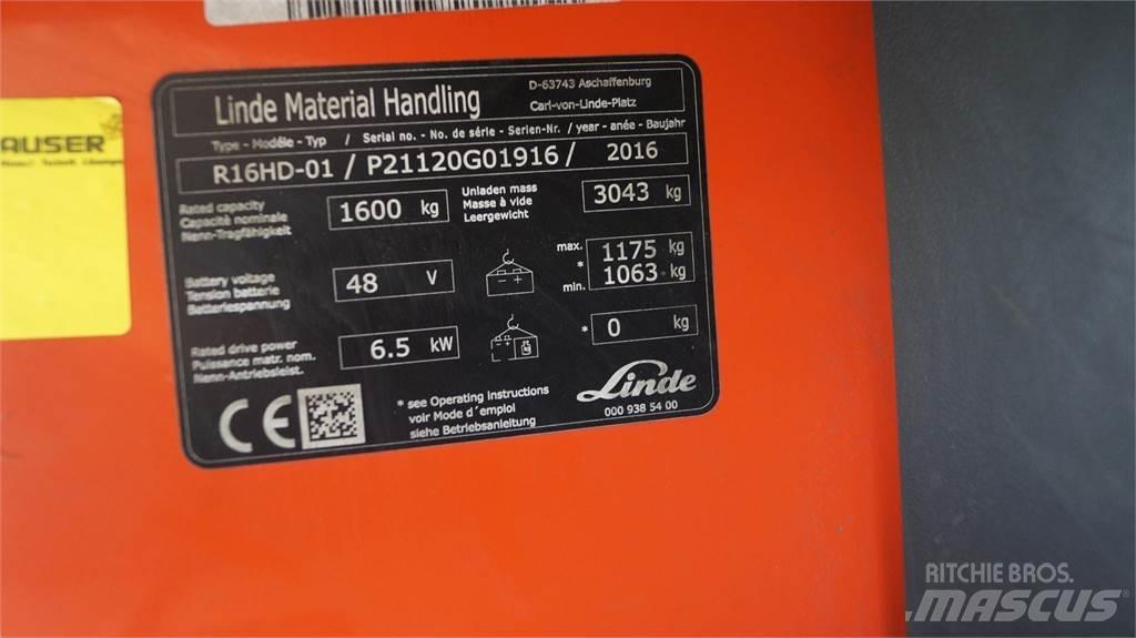 Linde R16HD 前伸式堆高機(叉車)