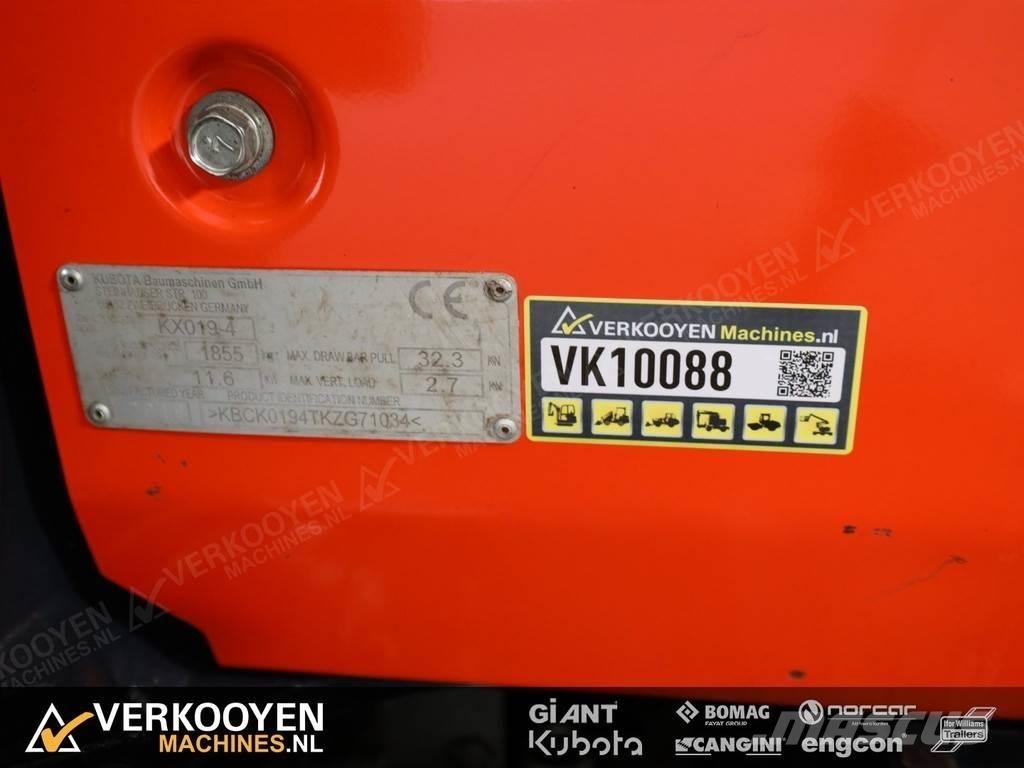 Kubota KX019-4 小型挖土機/掘鑿機<7t(小型挖掘機)