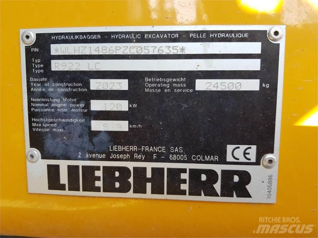 Liebherr R922 履帶式 挖土機/掘鑿機/挖掘機