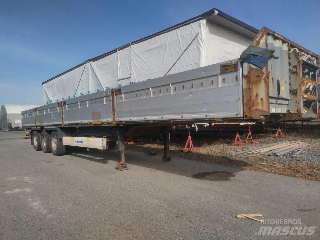 Krone alumiinilaidat 平台/側卸半拖車