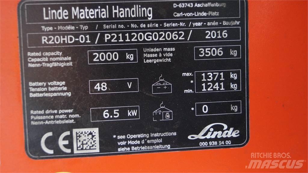 Linde R20HD 前伸式堆高機(叉車)