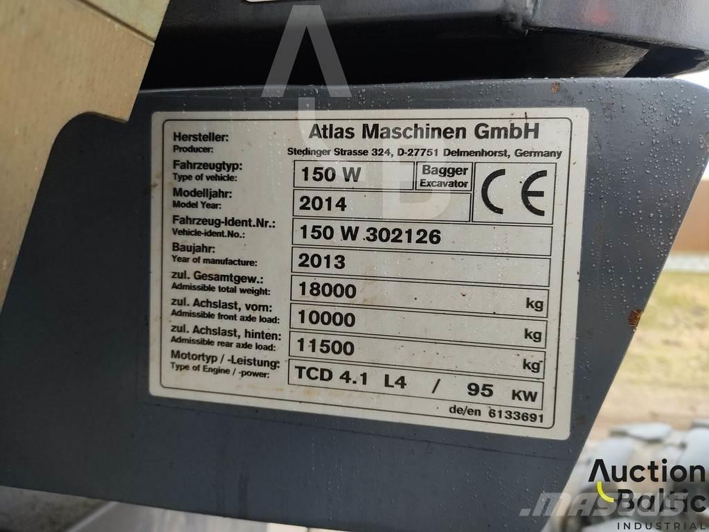 Atlas 150 W 旋轉式挖土機/掘鑿機/挖掘機