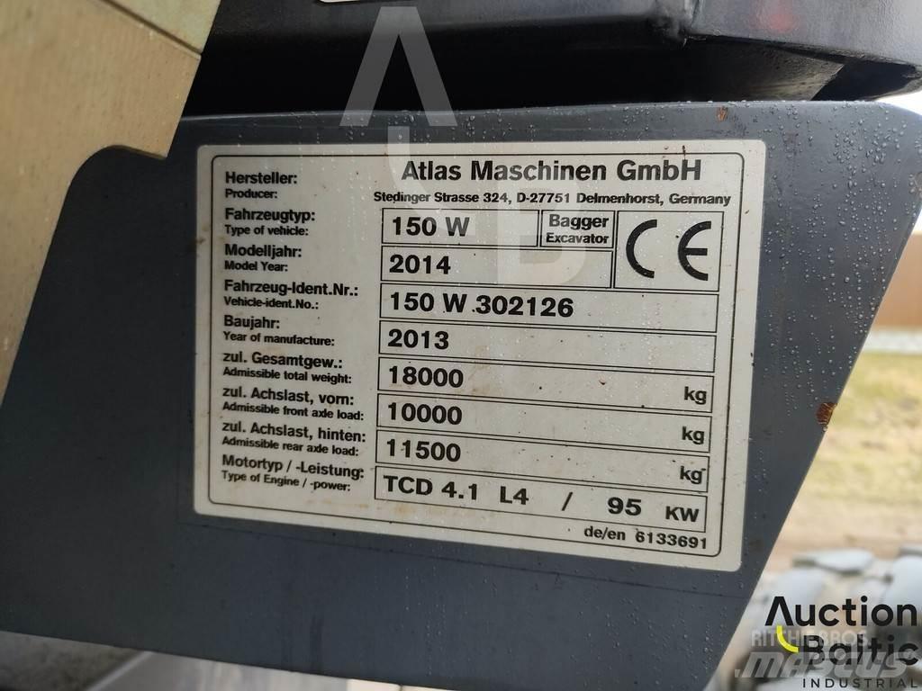 Atlas 150 W 旋轉式挖土機/掘鑿機/挖掘機