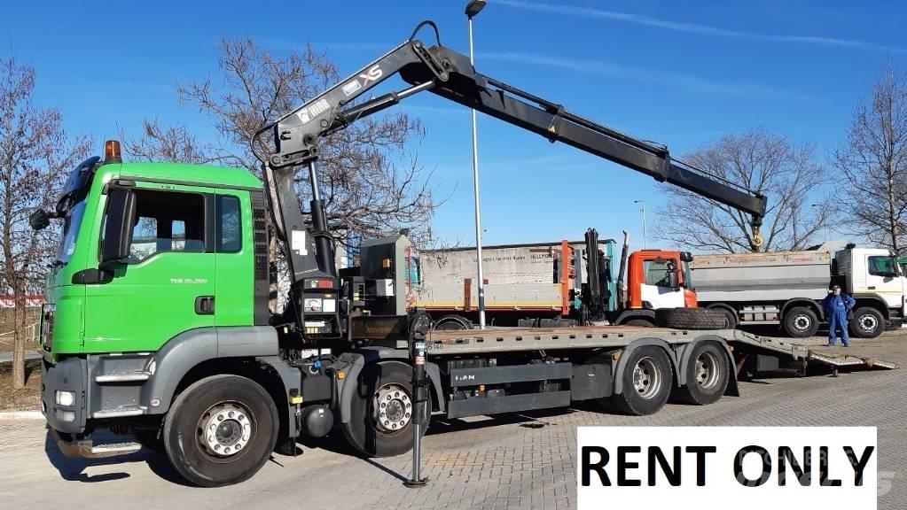 MAN TGS 35.360  rent 平板 / 絞盤 卡車