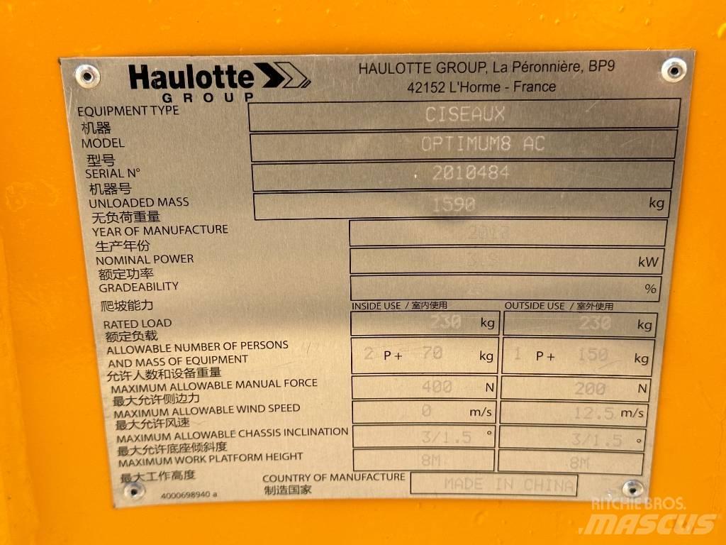 Haulotte OPTIMUM 8 剪式升降機