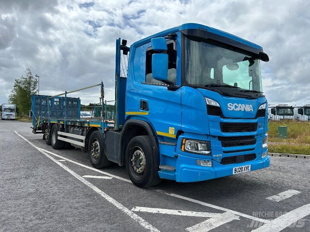 Scania P 410 平板 / 絞盤 卡車
