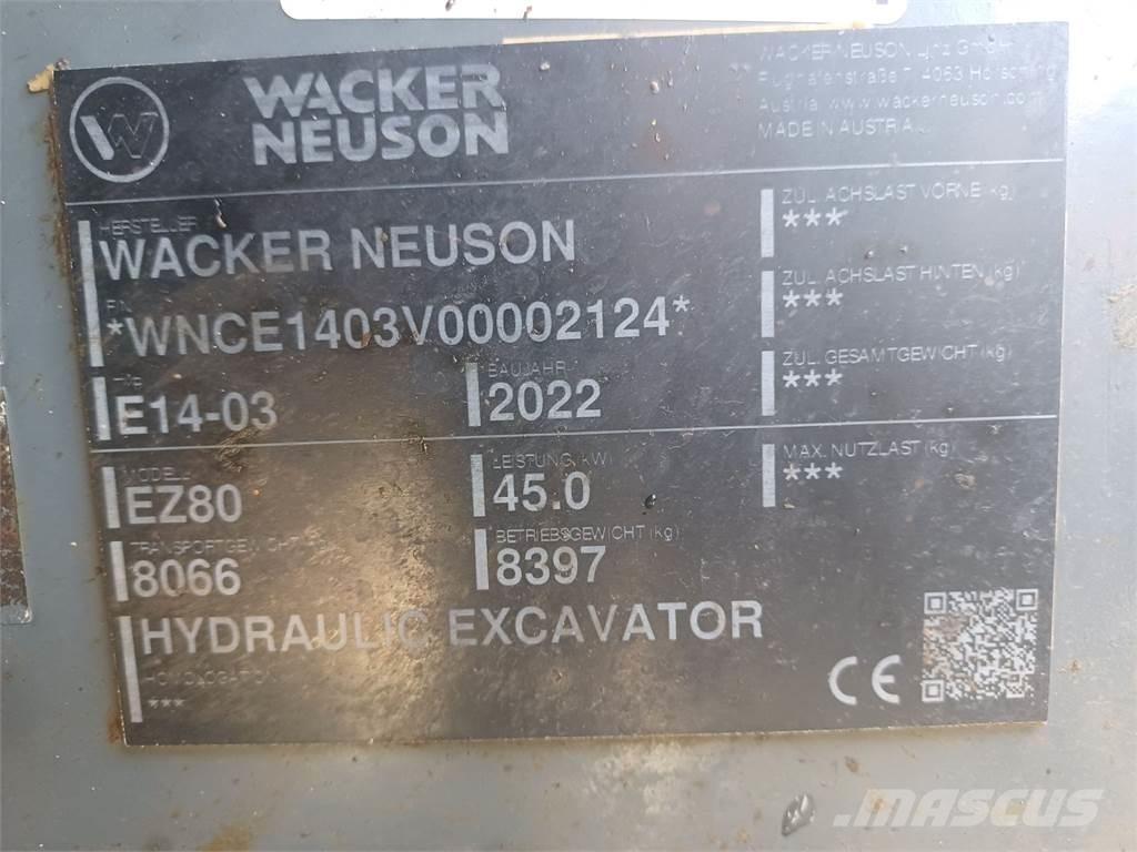 Wacker Neuson EZ80 履帶式 挖土機/掘鑿機/挖掘機