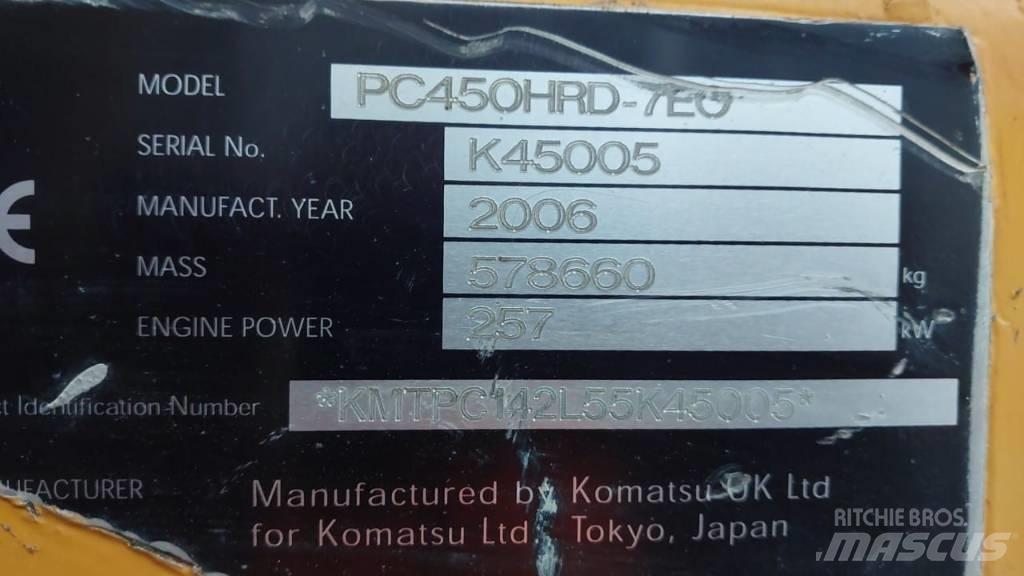 Komatsu PC450HRD-7E0 拆卸式挖土機/掘鑿機/挖掘機
