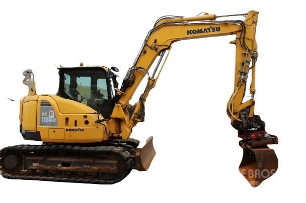 Komatsu PC 118 MR-8 吊桿和鏟斗