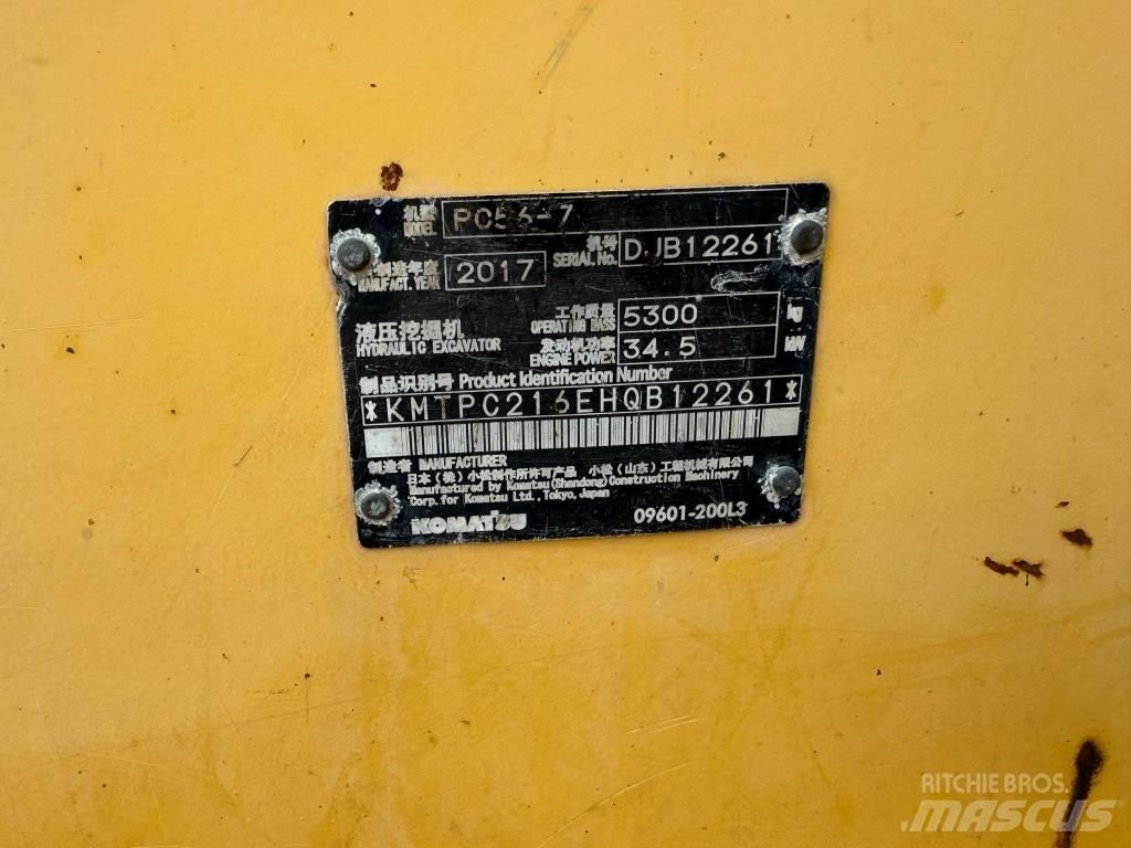 Komatsu PC 56-7 小型挖土機/掘鑿機<7t(小型挖掘機)