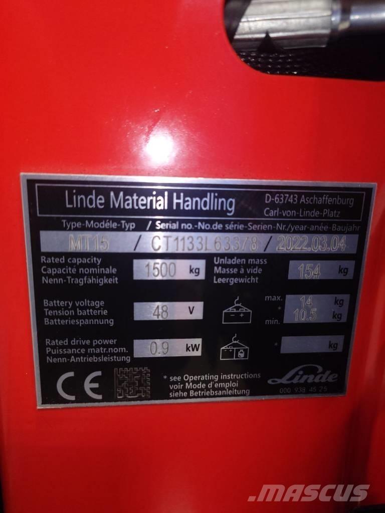 Linde MT15/1133 低架升降機