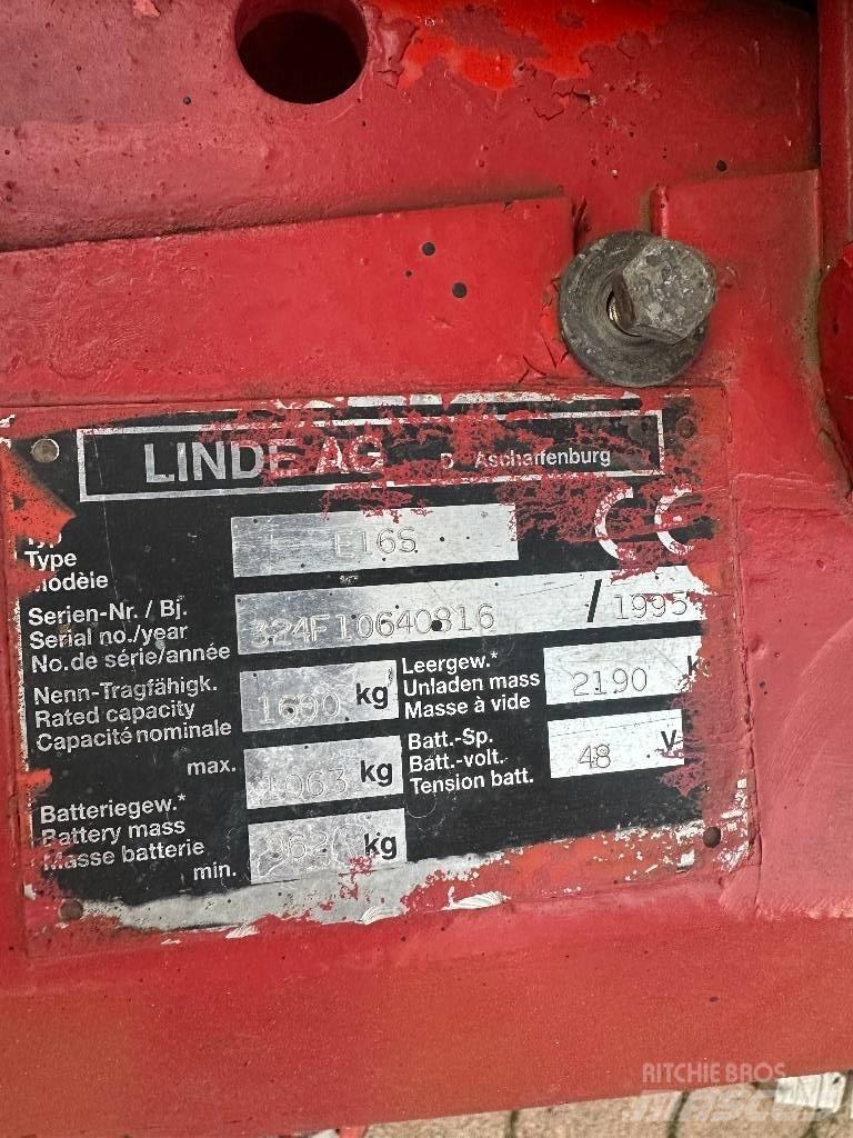 Linde E 16 S 電動堆高機