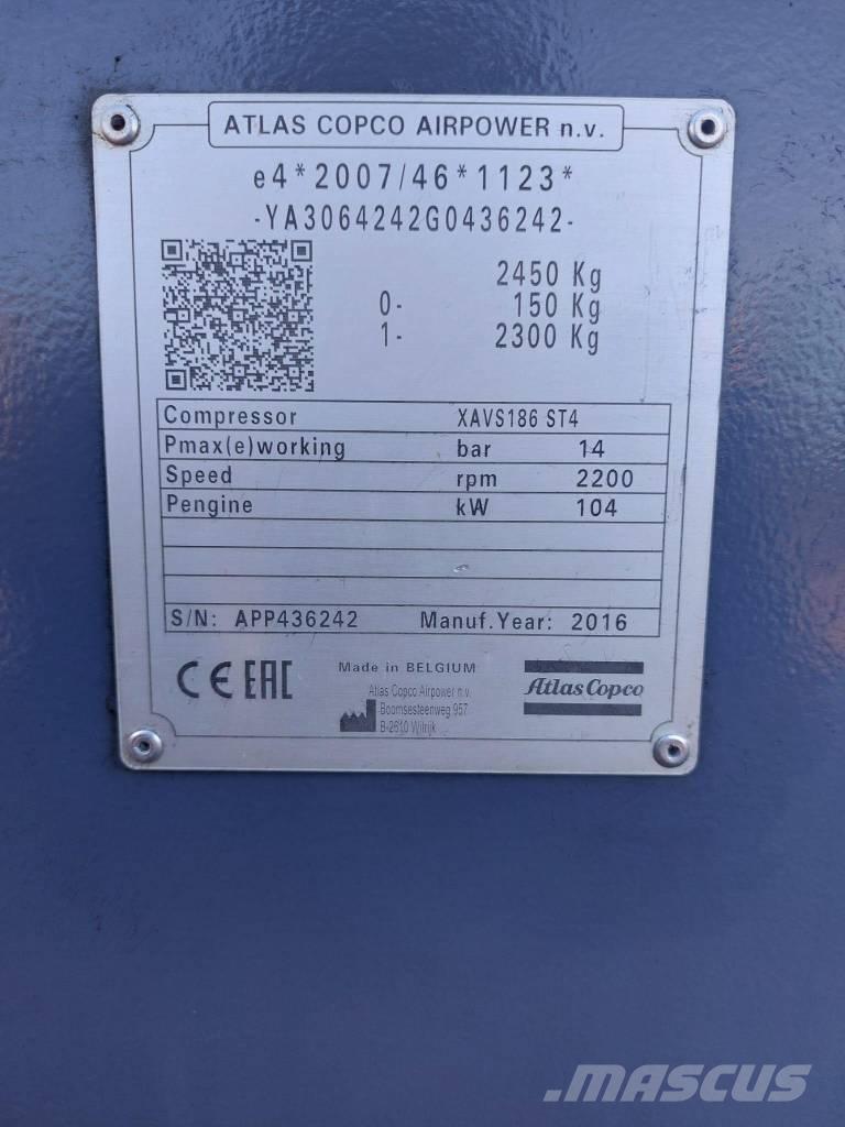 Atlas Copco XAVS186 空氣壓縮機