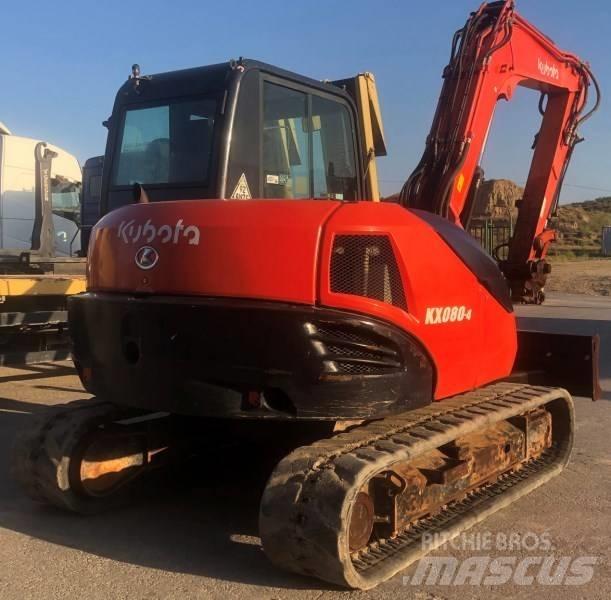 Kubota KX 080-4 中型挖土機/掘鑿機/挖掘機 7t-12t
