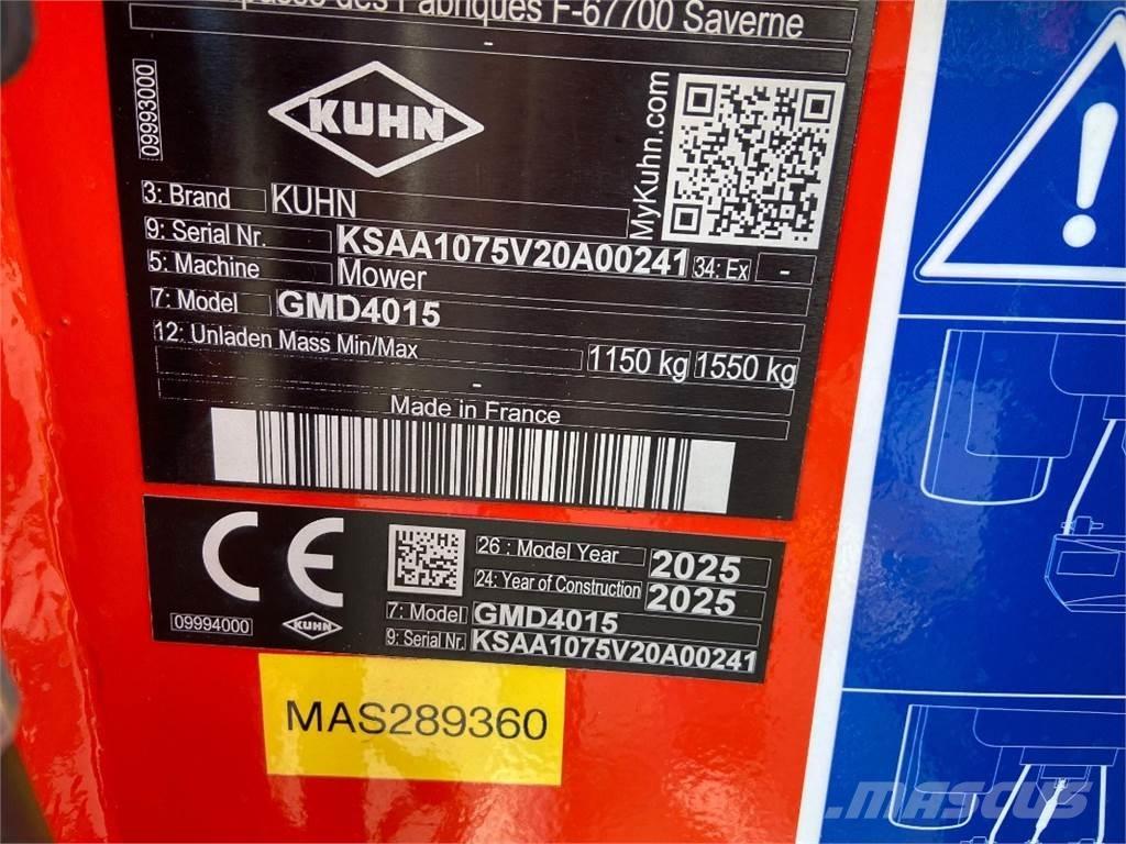 Kuhn GMD4015 割草調節裝置