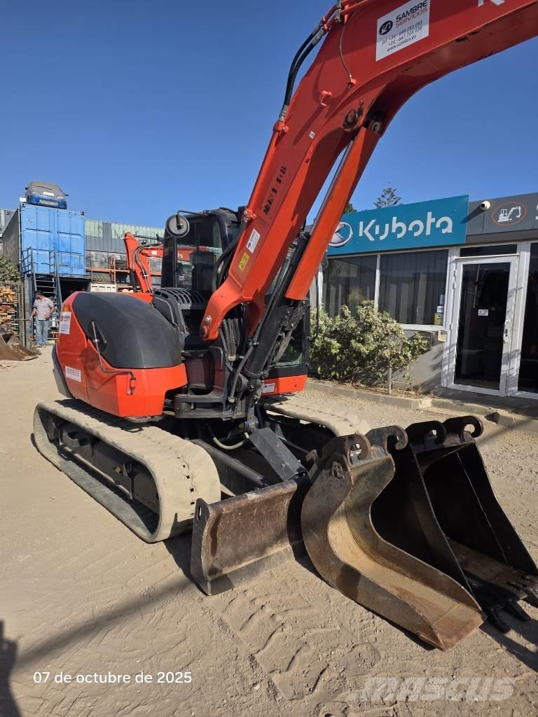 Kubota KX 080-4a2 中型挖土機/掘鑿機/挖掘機 7t-12t