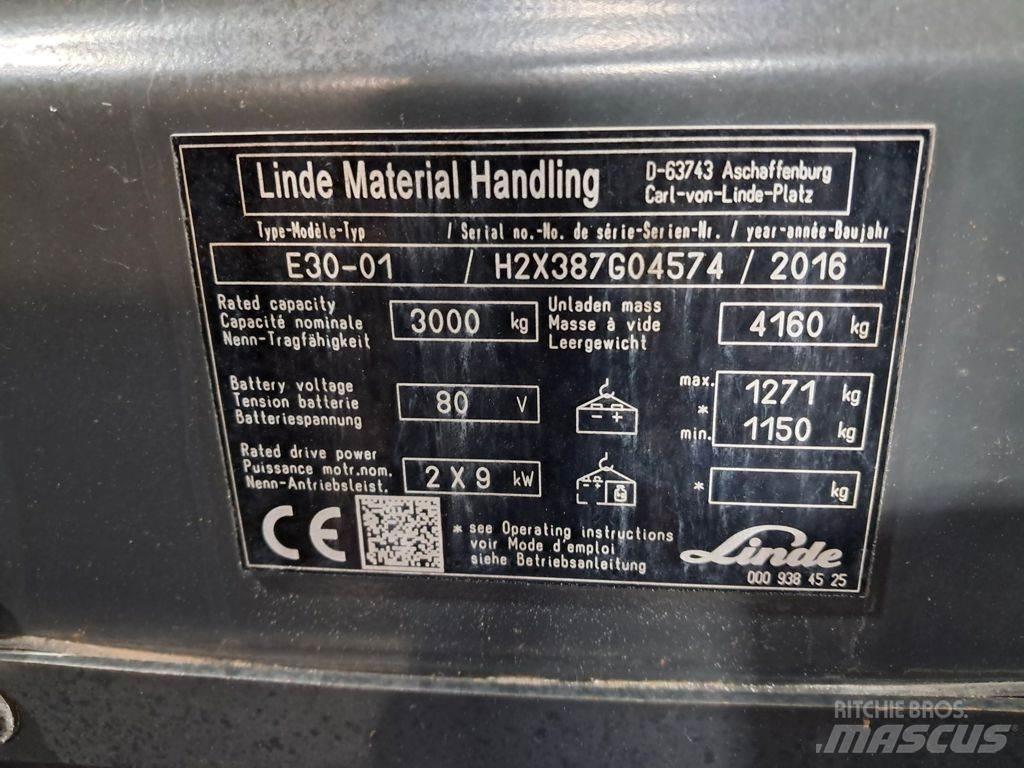 Linde E30-01 電動堆高機