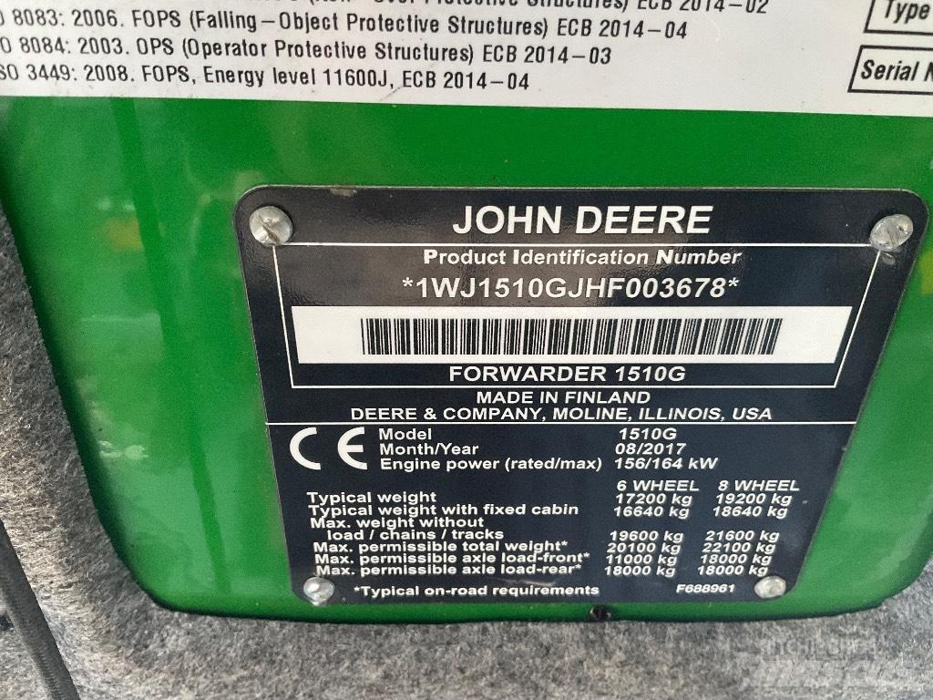 John Deere 1510G 集運機