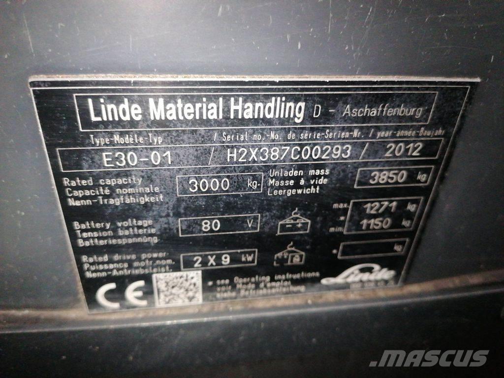 Linde E30-01 電動堆高機
