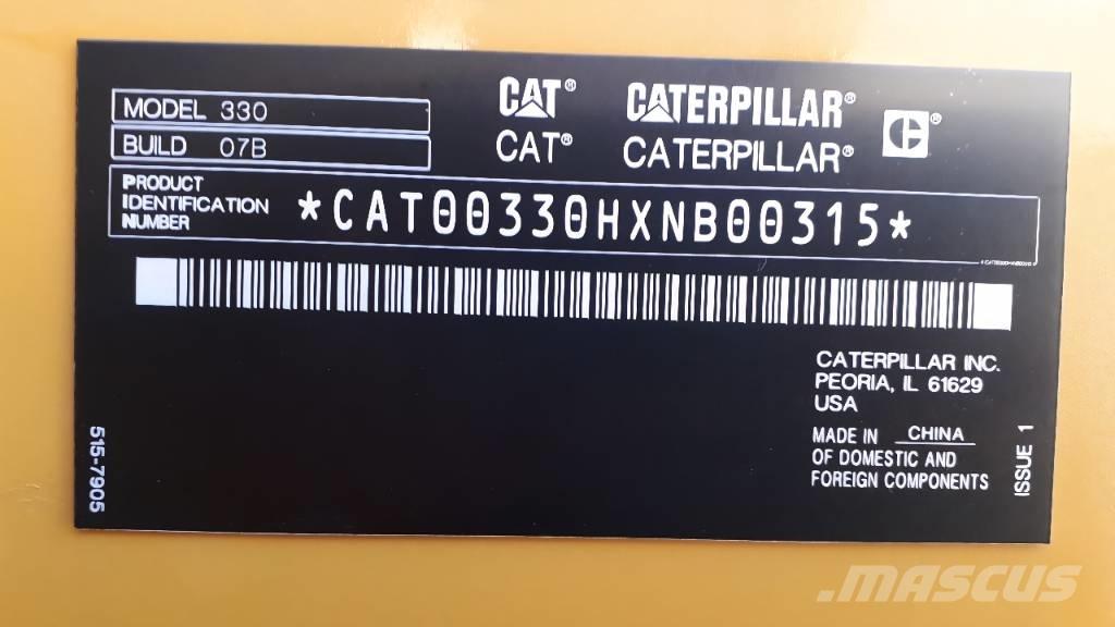 CAT 330 履帶式 挖土機/掘鑿機/挖掘機