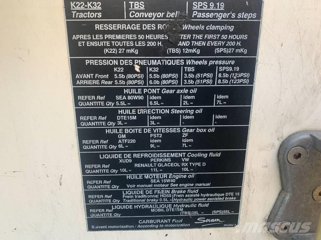 Sovam K22 V-3080 機場設備