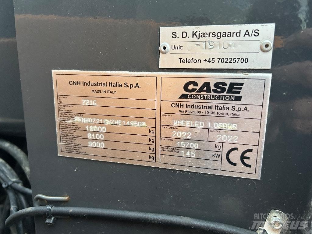 CASE 721G 輪胎式裝載機