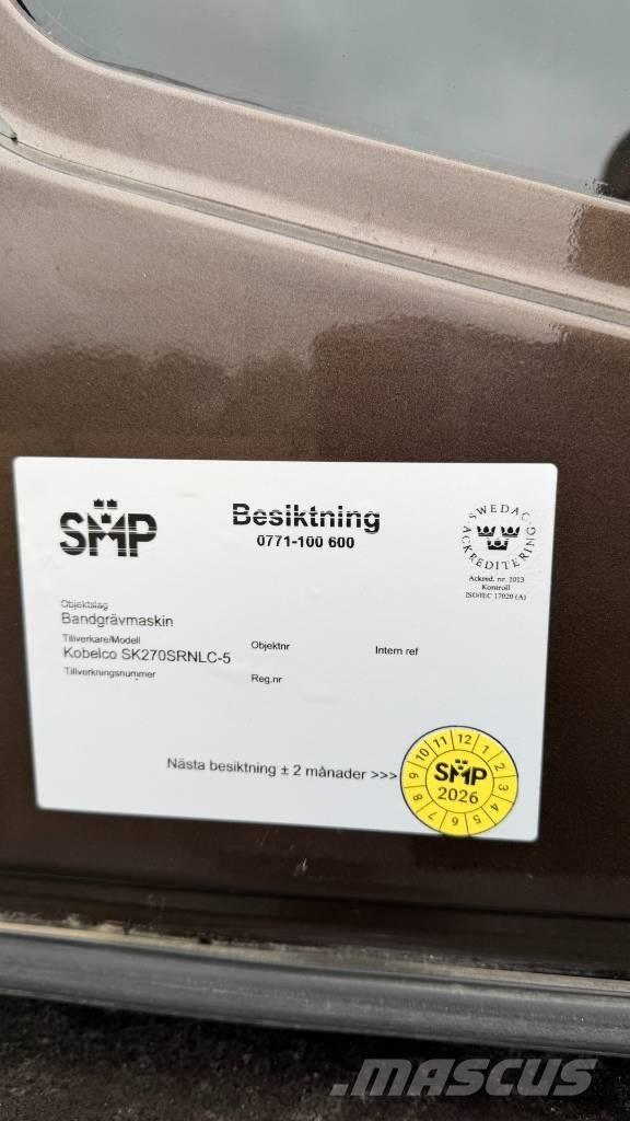 Kobelco SK 270 LC 履帶式 挖土機/掘鑿機/挖掘機