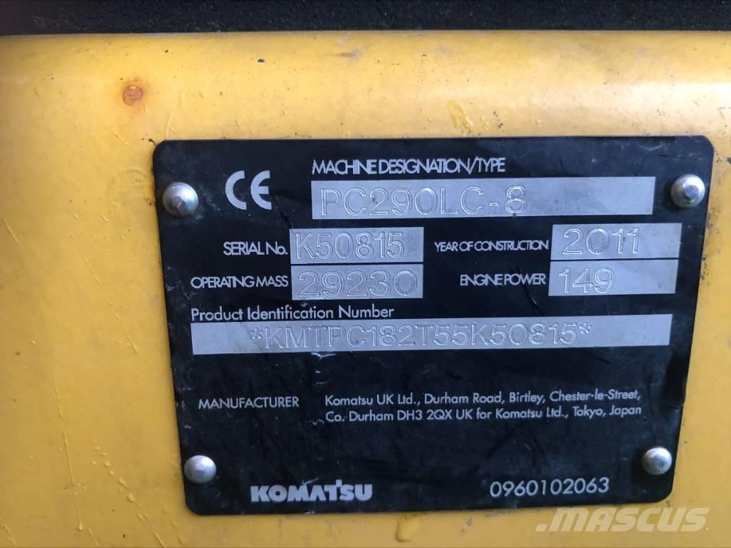 Komatsu PC 290 LC-8 履帶式 挖土機/掘鑿機/挖掘機