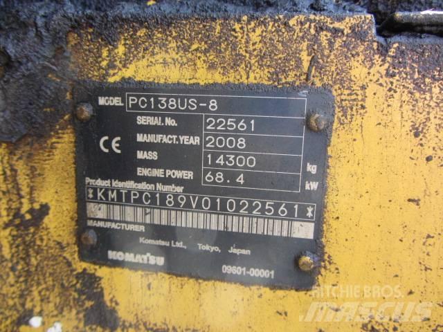 Komatsu PC 138-8 US 履帶式 挖土機/掘鑿機/挖掘機