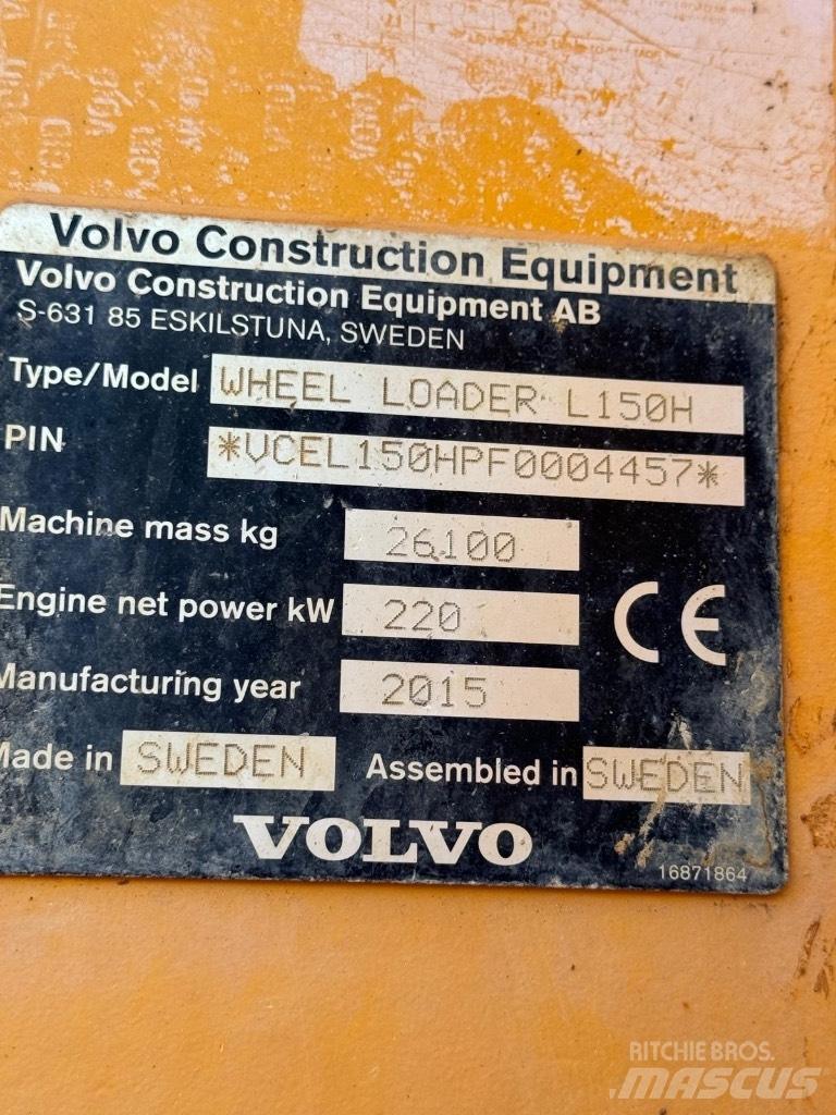 Volvo L 150 H 輪胎式裝載機