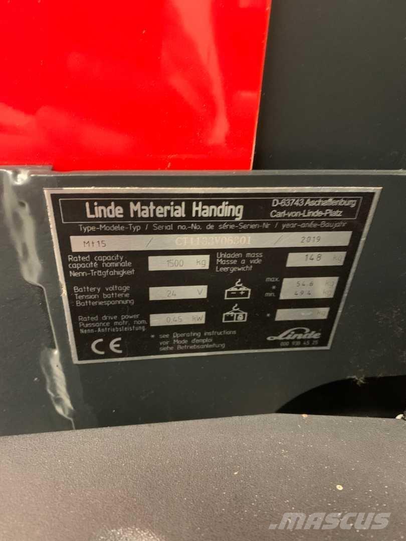 Linde MT15 行走控制式堆積機