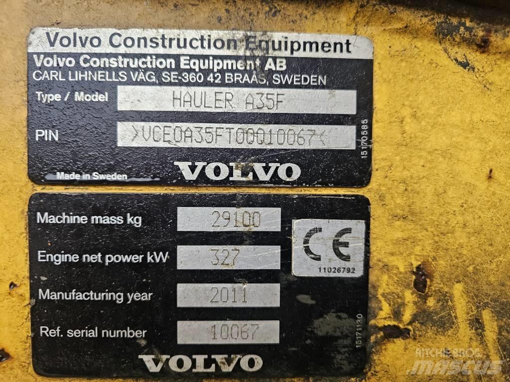 Volvo A 35 F 鉸接式起吊車