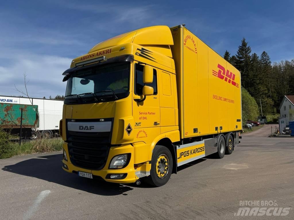 DAF XF 510 貨箱式卡車