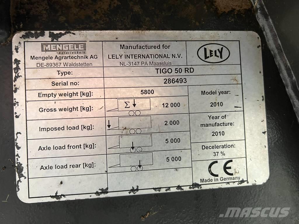 Lely Tigo 50 R D 自裝式拖車