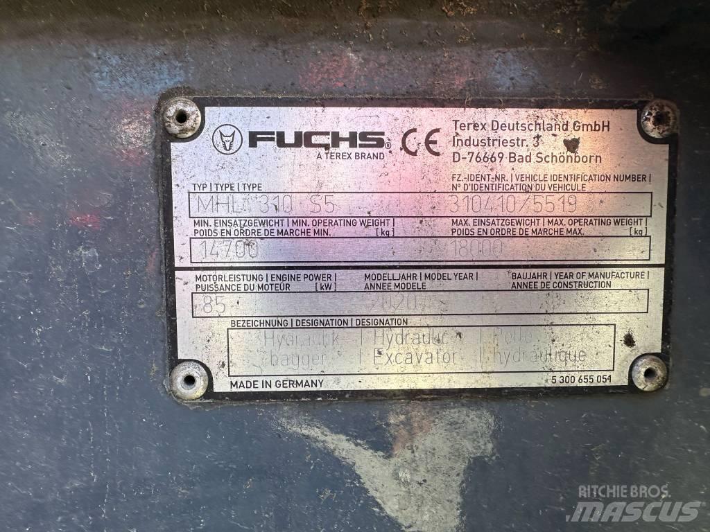 Fuchs MHL 310 S5 廢棄物/工業用操作車