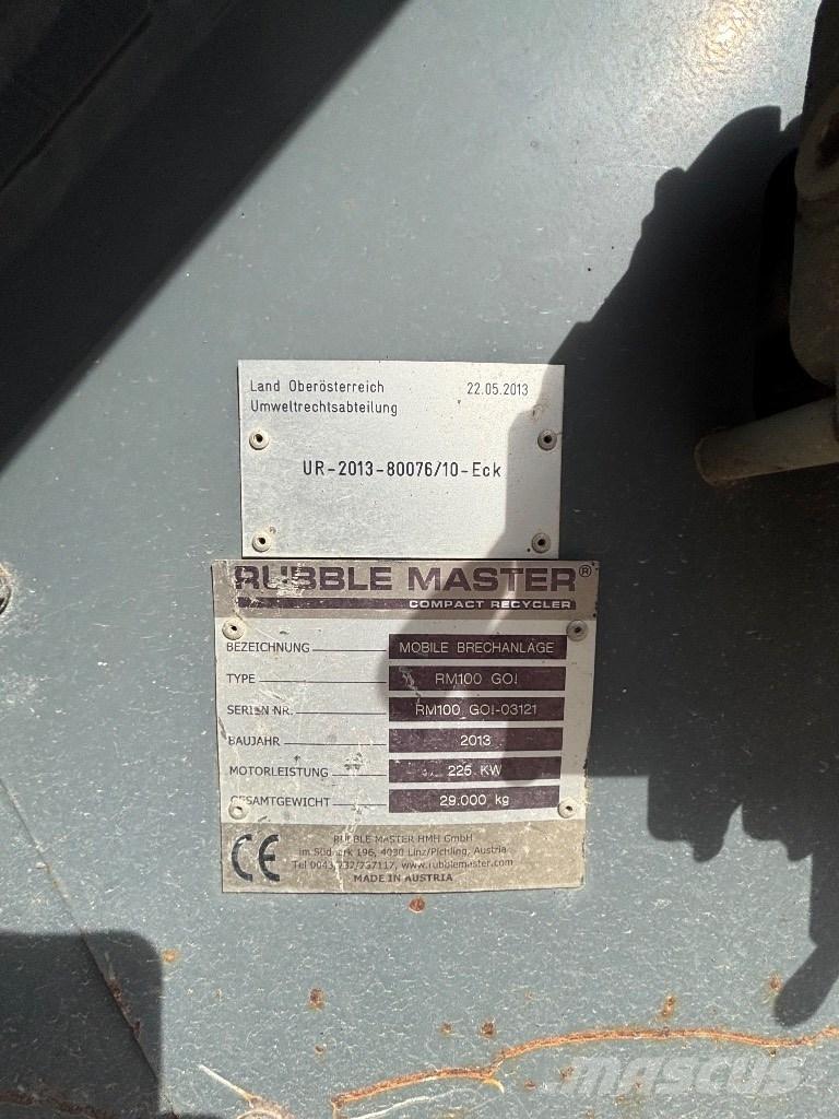 Rubble Master RM 100 移動式壓碎機