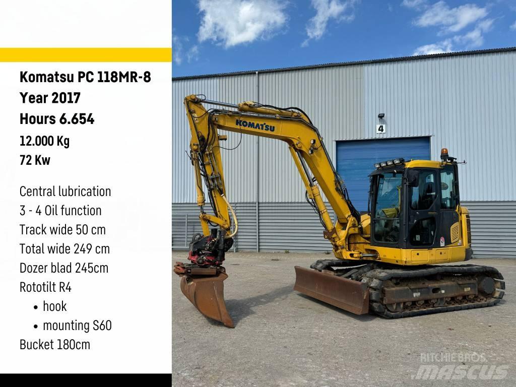 Komatsu PC 118 MR-8 履帶式 挖土機/掘鑿機/挖掘機