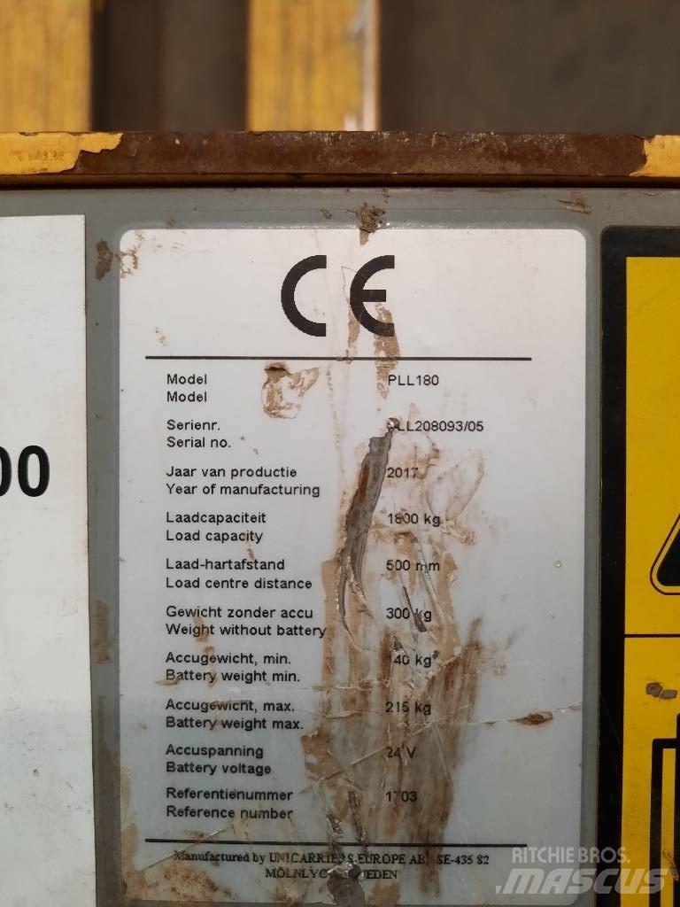 UniCarriers PLL180 低架升降機