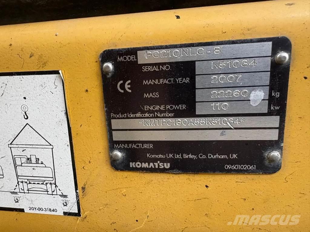 Komatsu PC210LC-8 履帶式 挖土機/掘鑿機/挖掘機