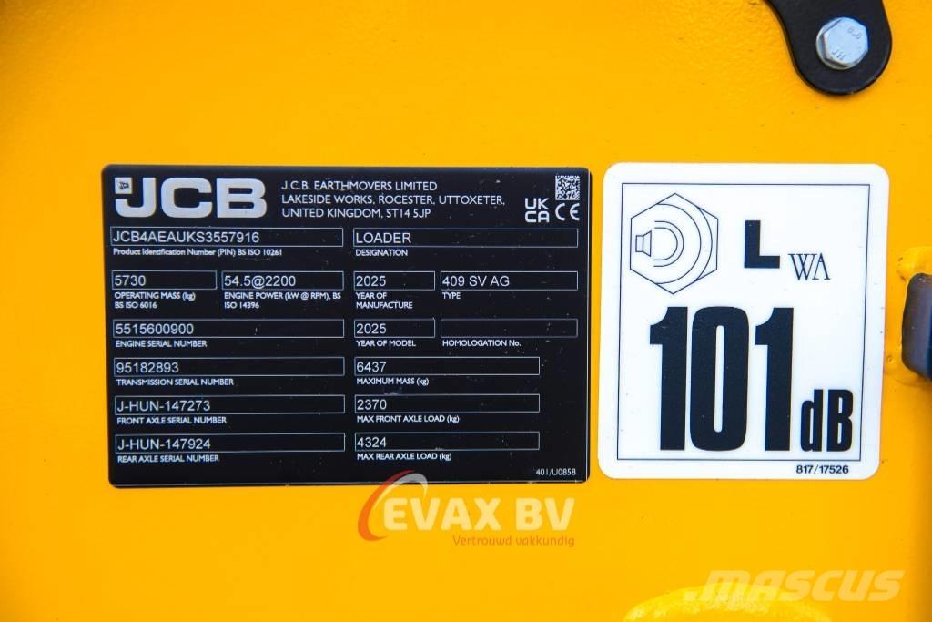 JCB 409 輪胎式裝載機