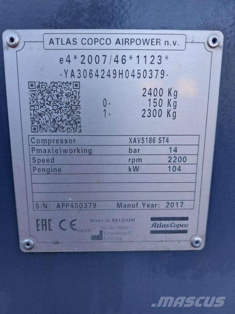 Atlas Copco XAVS186 空氣壓縮機