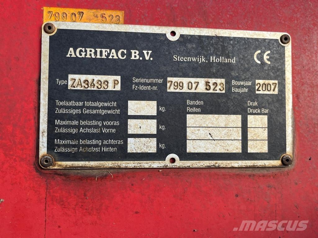 Agrifac ZA3433 其他收穫設備