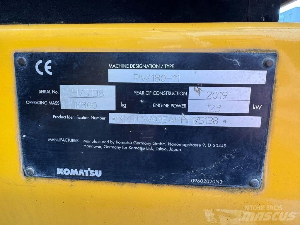 Komatsu PW180-11 旋轉式挖土機/掘鑿機/挖掘機