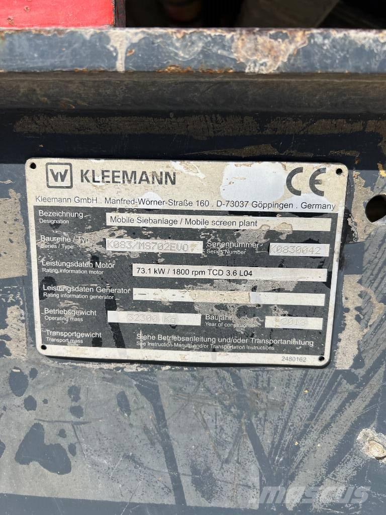Kleemann MS 702 Evo 篩分機