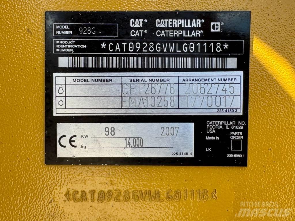 CAT 928 G z 輪胎式裝載機