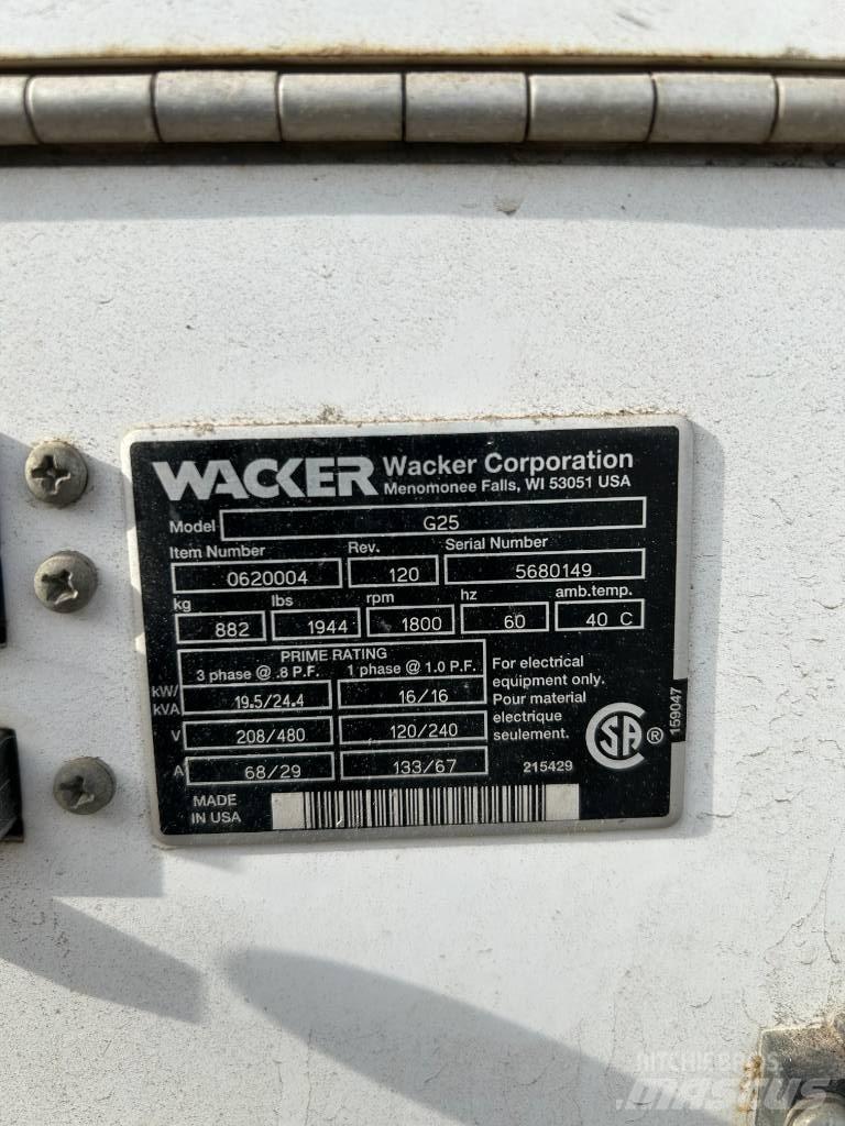 Wacker Neuson G 25 柴油發電機
