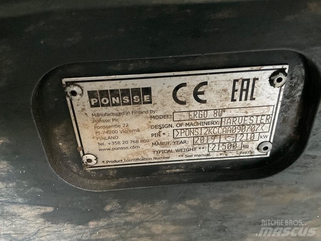 Ponsse ERGO 8W 收穫機