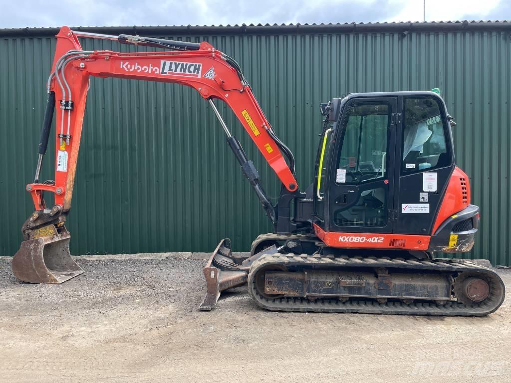 Kubota KX 080-4 中型挖土機/掘鑿機/挖掘機 7t-12t