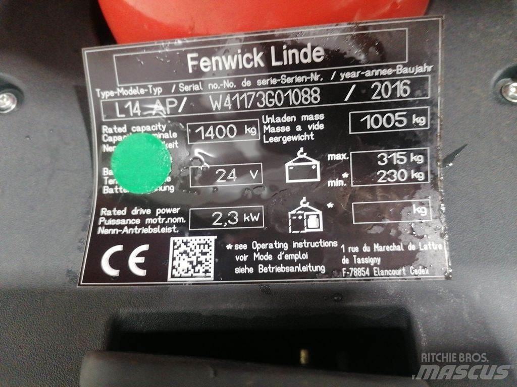 Linde L14AP 行走控制式堆積機