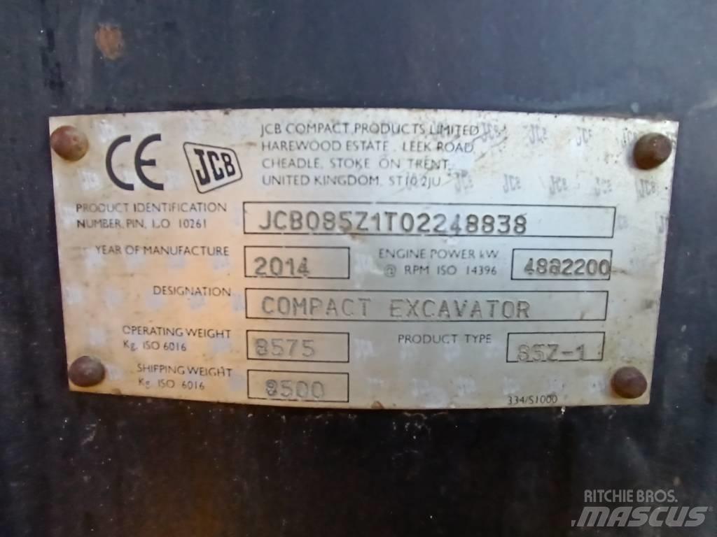 JCB 85 Z-1 中型挖土機/掘鑿機/挖掘機 7t-12t